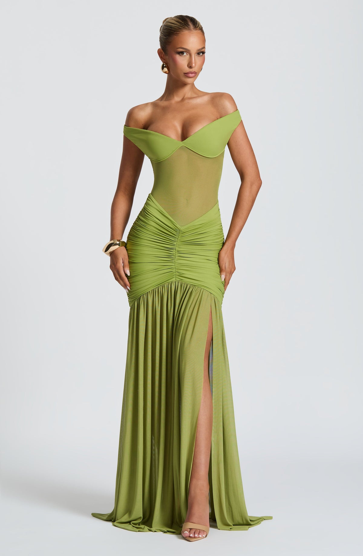 Alaia Maxi Dress - Olive