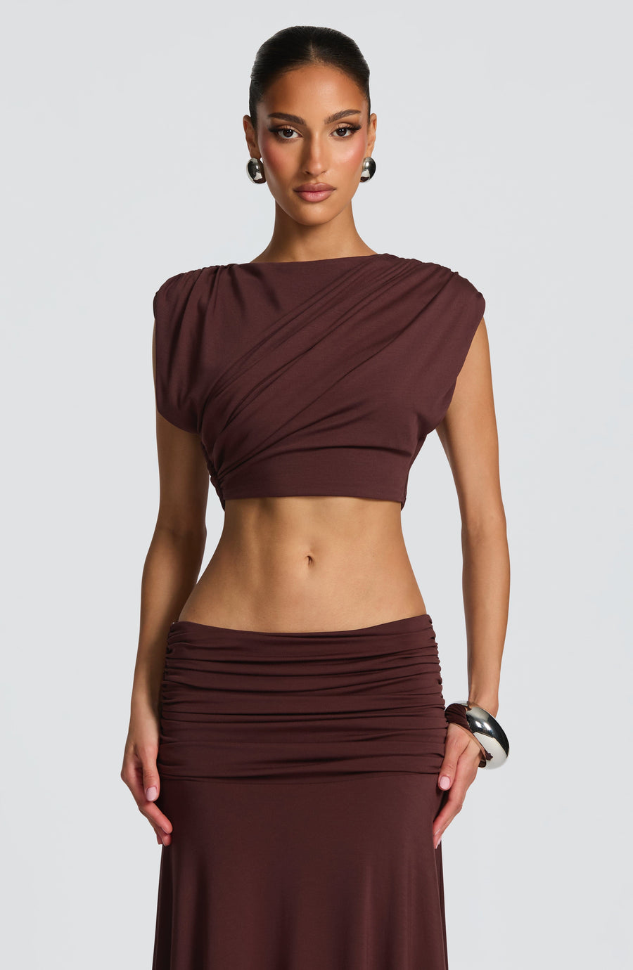 Amara Top - Plum Brown