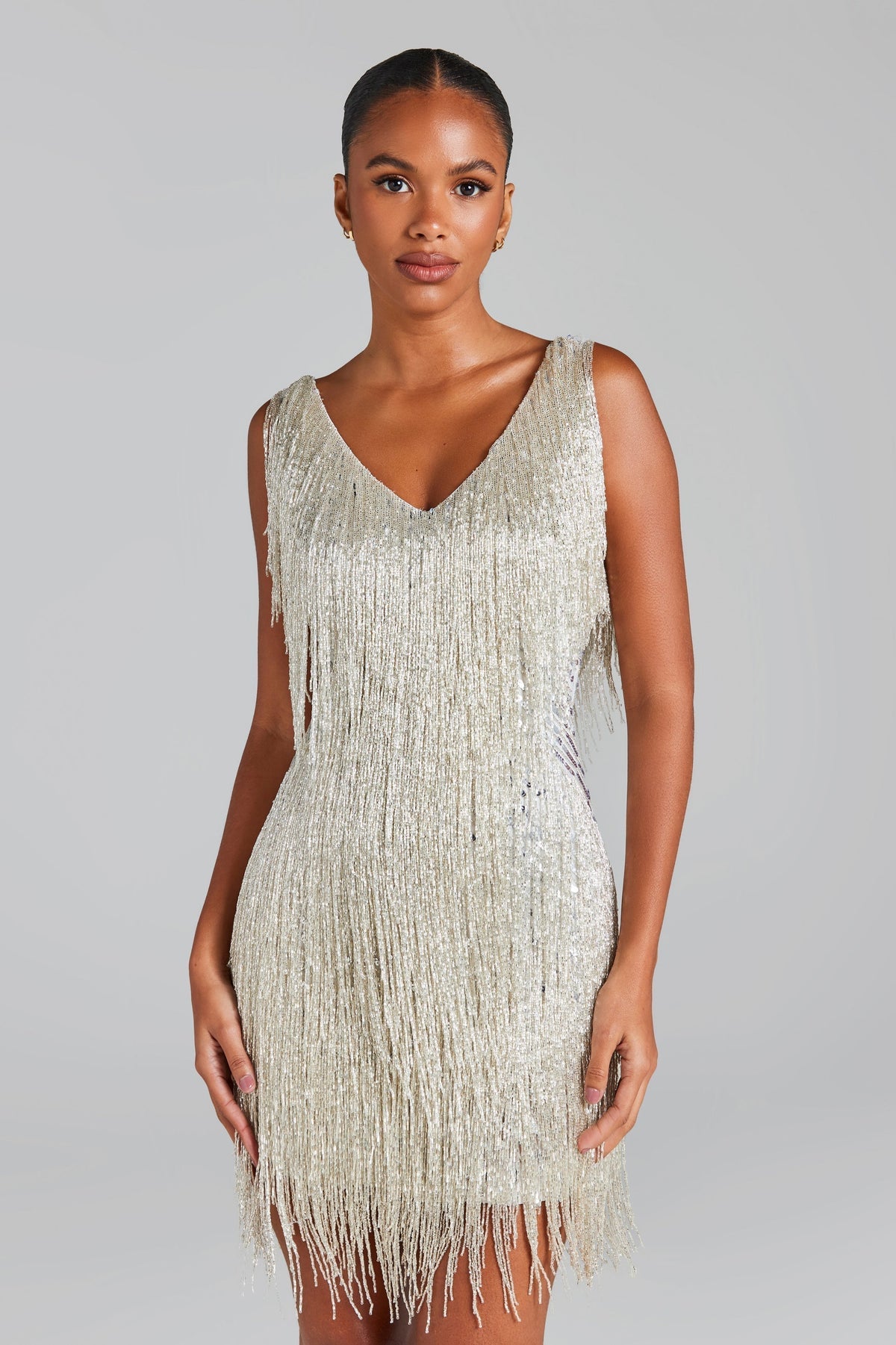 Ginevra Mini Dress - Silver