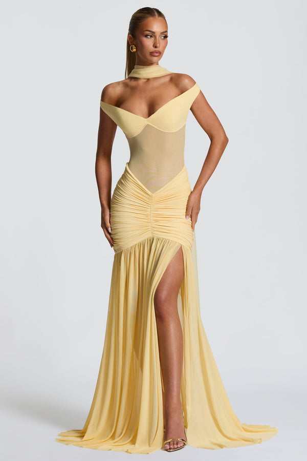 Alaia Maxi Dress - Lemon