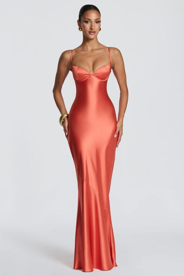 Amorette Maxi Dress - Burnt Orange