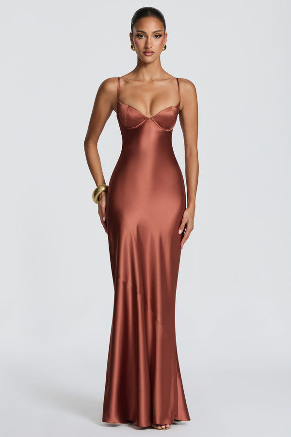 Amorette Maxi Dress - Rust