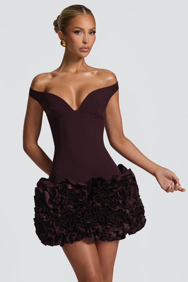 Aveta Mini Dress - Plum