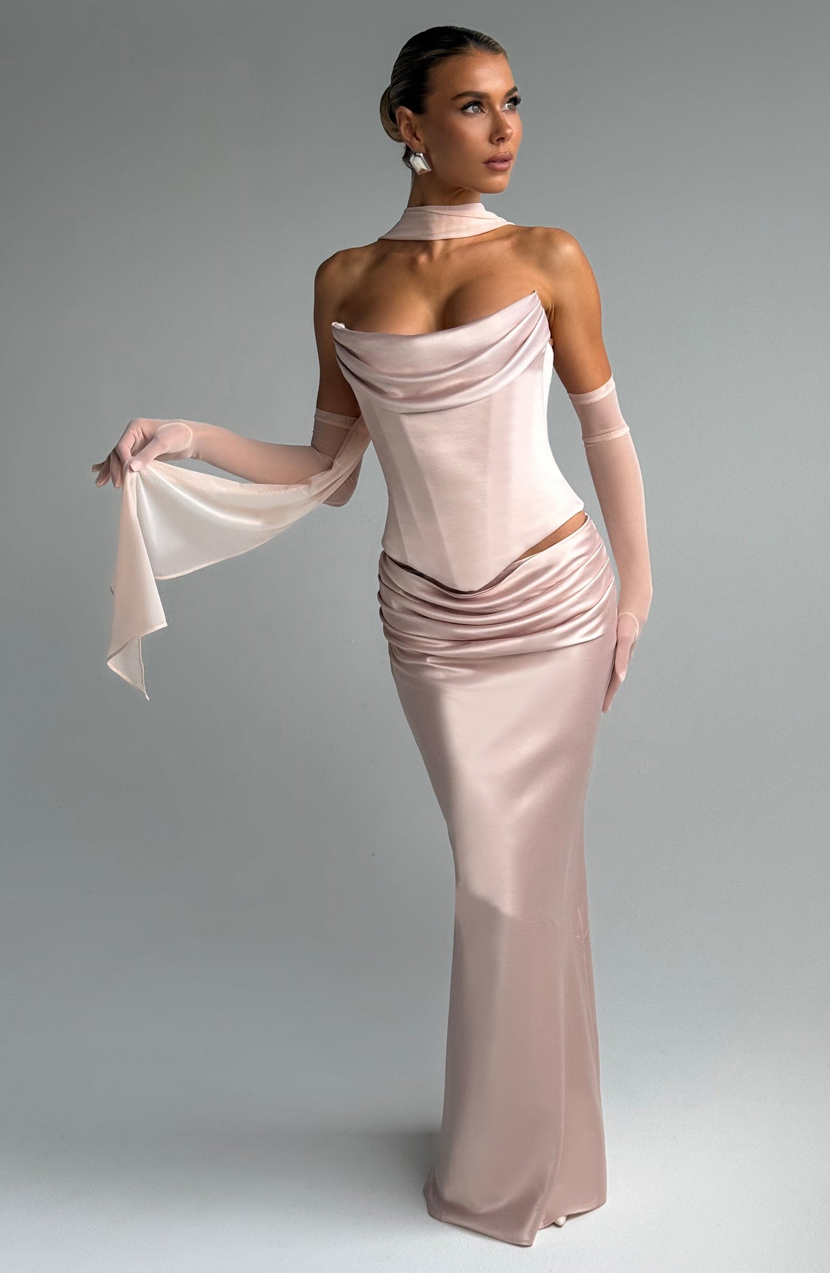 Ayla Scarf - Soft Peach