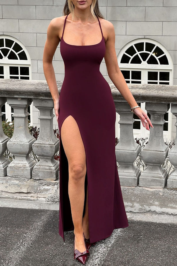 Beatrix Maxi Dress - Cherry Lacquer
