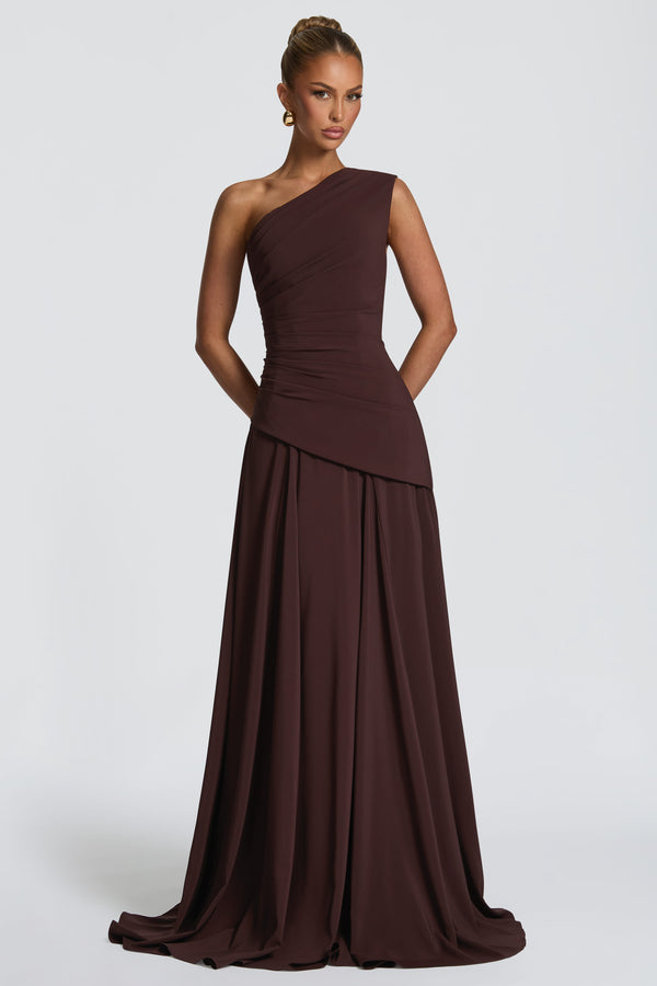 Bianca Maxi Dress - Plum Brown