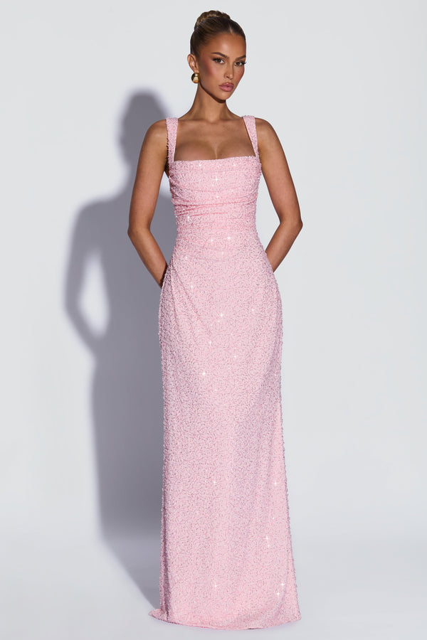 Calanthe Maxi Dress - Blush Sparkle