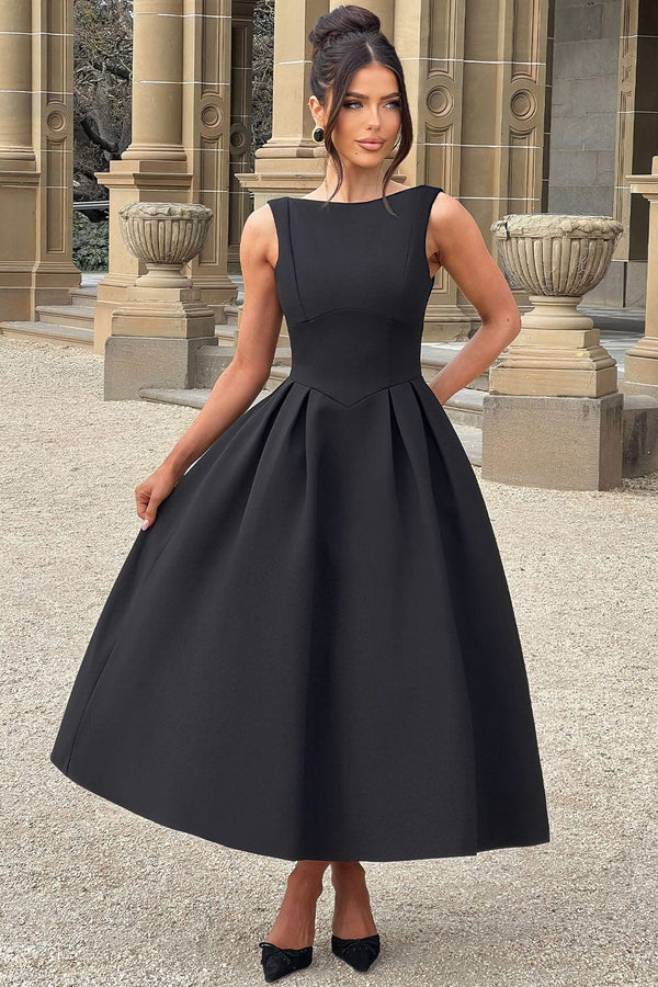 Clarabella Midi Dress - Black