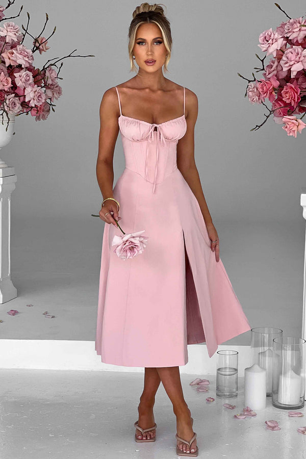 Deanna Midi Dress - Blush