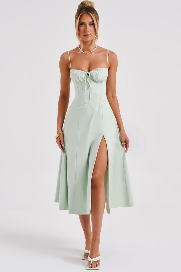 Deanna Midi Dress - Sage