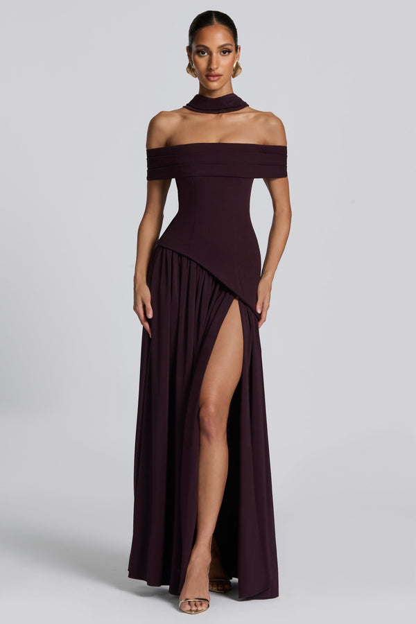 Delilah Maxi Dress - Plum