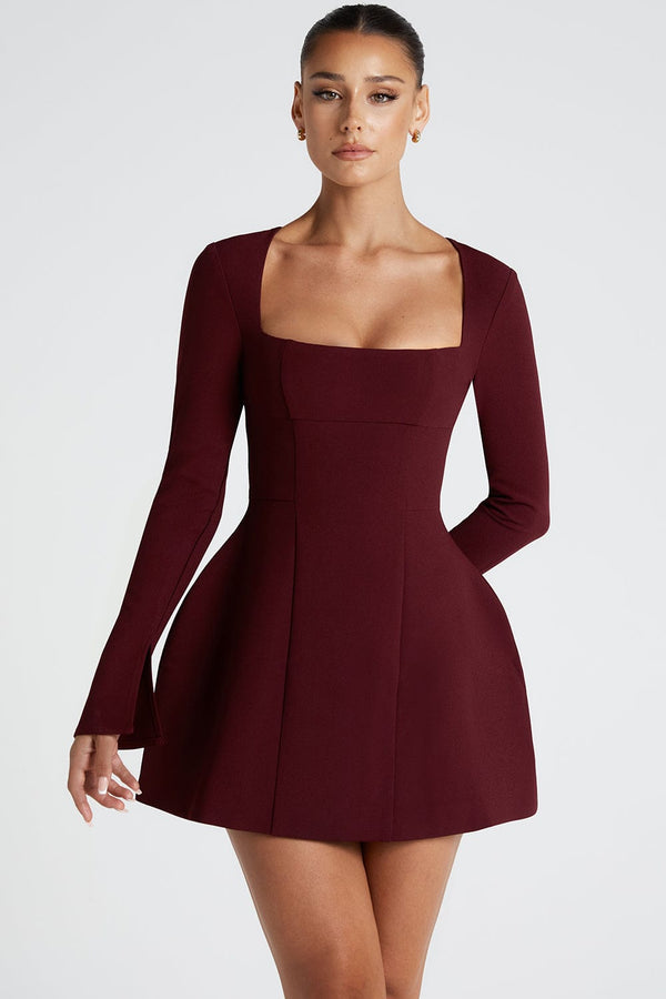 Esme Mini Dress - Cherry Lacquer