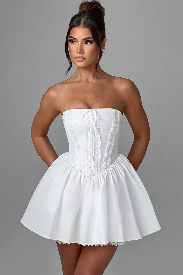 Evie Mini Dress - Ivory