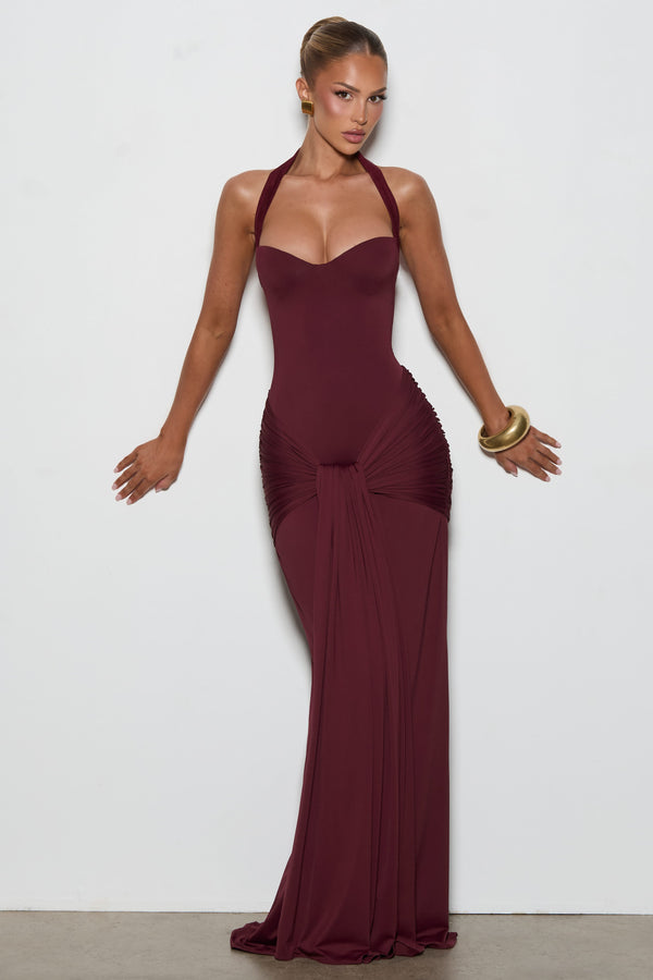 Gia Maxi Dress - Cherry Lacquer