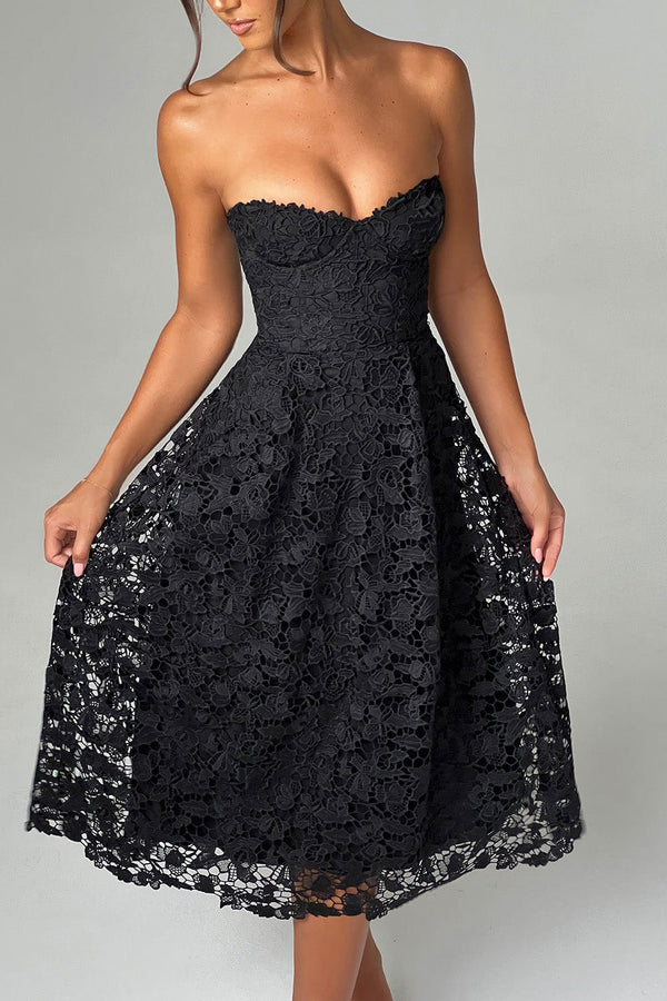 Ishani Midi Dress - Black