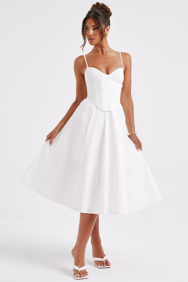 Mariella Midi Dress - Ivory