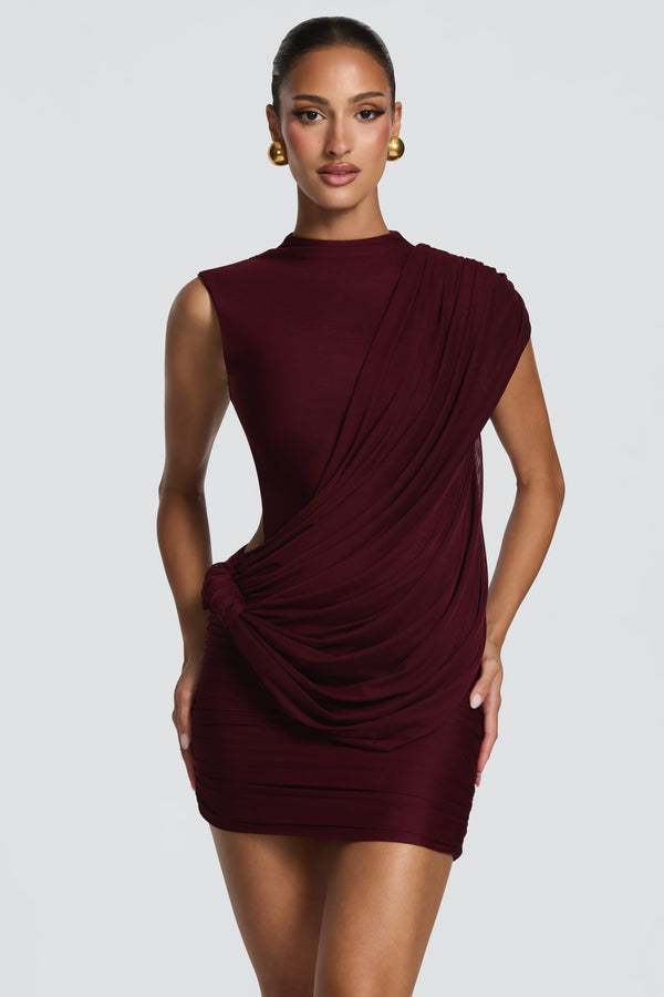 Mireya Mini Dress - Cherry Lacquer