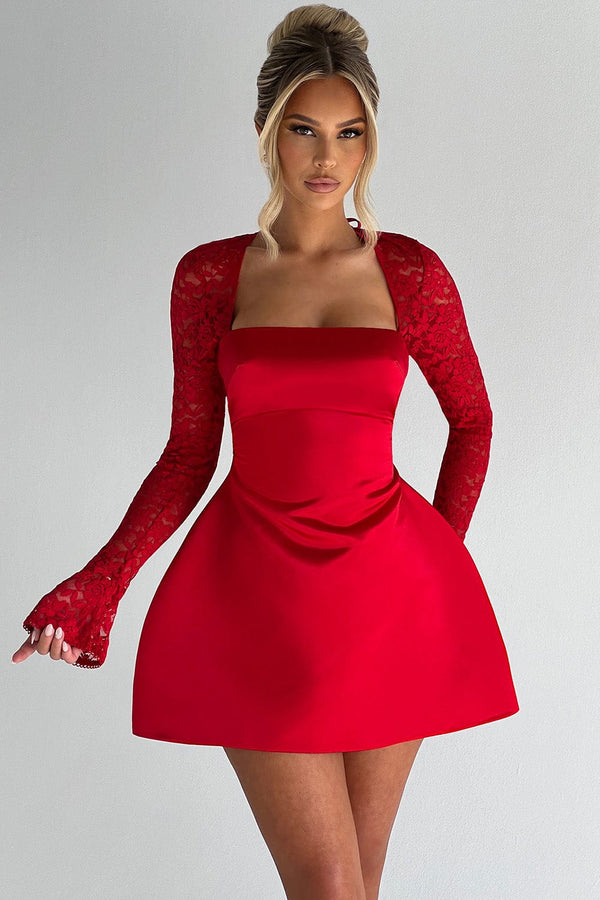 Sadie Mini Dress - Red